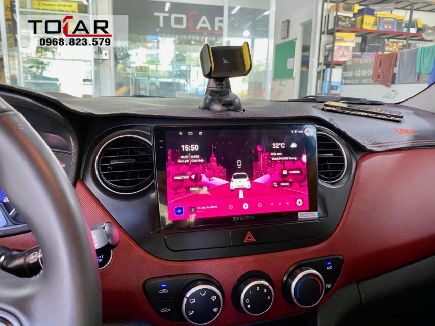 Hyundai I10 2016 lắp màn hình Androi Zestech Z18