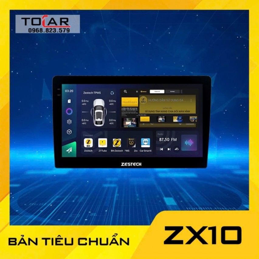 Màn hình ô tô Androi Zestech ZX10 bản tiêu chuẩn