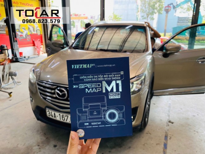 Mazda CX5 2017 lắp Camera hành trình Vietmap Speed M1