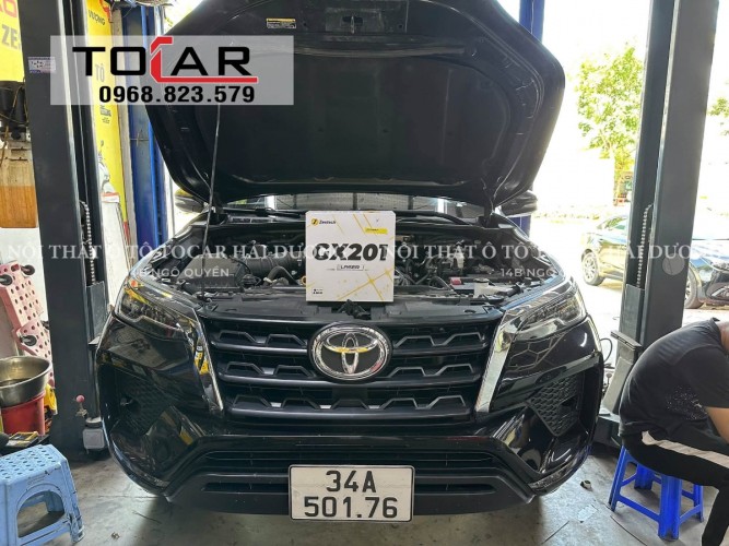 Fortuner 2023 độ bi gầm led 3 màu Zestech GX201