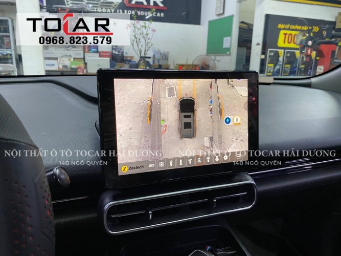 Vinfast Limo Green độ MHU Android Zestech tích hợp camera 360